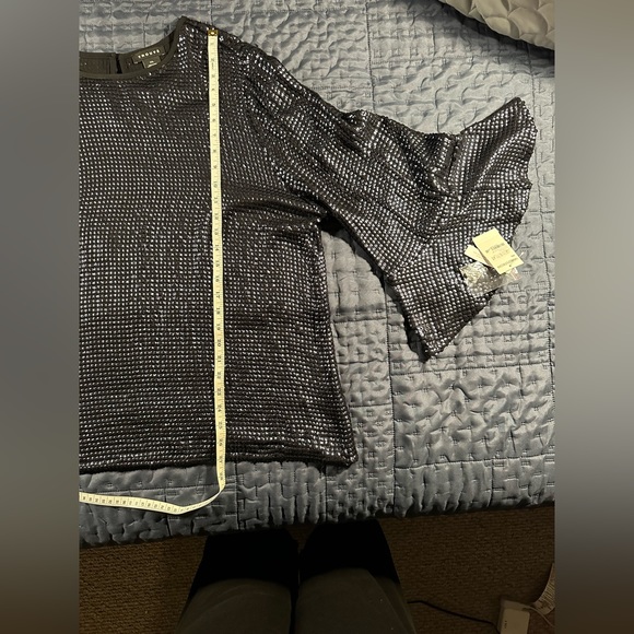 Trouvé navy blue sequin top XXl - Picture 8 of 8